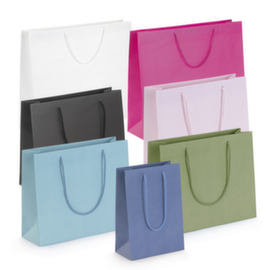 Draagtas van mat kraftpapier lichtroze 55 x 45 x 15 cm