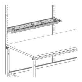 Set materiaalbakjes 800 x 200 mm paktafel System Flex