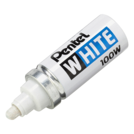 Witte markeerstift - brede punt