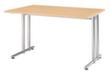 Bureau Terra Nova met C-voetonderstel, breedte x diepte 1200 x 800 mm, plaat beuken