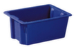 Draaistapelbak, blauw, inhoud 13 l