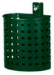 Afvalbak voor wand- of paalmontage, 20 l, mosgroen