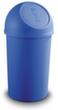 helit Push-afvalbak, 25 l, blauw