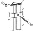 Scheidingswandsysteem met maaswijdte 40x40 mm  S