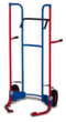 VARIOfit Hoge kruiwagen, RAL5010 gentiaanblauw, massief rubber-banden