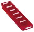 Kappes Extra platte stellingbak, rood, diepte 500 mm