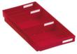 Kappes Extra platte stellingbak, rood, diepte 400 mm