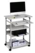 Durable In hoogte verstelbaar pc-station, hoogte x breedte x diepte 950 x 750 x 534 mm  S