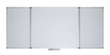 MAUL Whiteboard MAULstandard met 2 vleugels, hoogte x breedte 1000 x 1200 mm