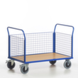 Rollcart Wagen met drie wanden van gaasmateriaal, draagvermogen 400 kg, laadvlak lengte x breedte 850 x 480 mm