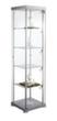 Staande vitrine Design, hoogte x breedte x diepte 1800 x 450 x 450 mm, 4 legborden