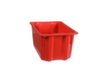 Draaistapelbak, rood, inhoud 13 l