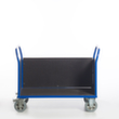 Rollcart Wagen met drie wanden met anti-slip laadvlak, draagvermogen 1200 kg