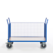 Rollcart Wagen met drie wanden van gaasmateriaal, draagvermogen 500 kg, laadvlak lengte x breedte 1200 x 780 mm