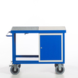 Rollcart Milieu-werkplaatswagen met oliedichte kuip en rooster, draagvermogen 600 kg, laadvlak lengte x breedte 1150 x 700 mm