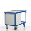 Rollcart Milieu-werkplaatswagen met oliedichte kuip en rooster, draagvermogen 600 kg, laadvlak lengte x breedte 1150 x 700 mm  S