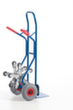 Rollcart 5-ster trappensteekwagen, draagvermogen 150 kg, breedte schep 300 mm, lucht-banden  S