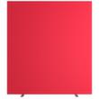 Paperflow Scheidingswand met tweezijdige stoffen bekleding, hoogte x breedte 1740 x 1600 mm, wand rood