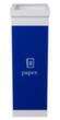 Paperflow Afvalverzamelbak polystyreen, 60 l, blauw/wit