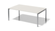 Bisley Vergadertafel en directiebureau Cito, breedte x diepte 2000 x 1200 mm, plaat grijswit