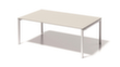 Bisley Vergadertafel en directiebureau Cito, breedte x diepte 2000 x 1200 mm, plaat grijswit