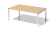 Bisley Vergadertafel en directiebureau Cito, breedte x diepte 2000 x 1200 mm, plaat esdoorn