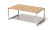 Bisley Vergadertafel en directiebureau Cito met sledeframe, breedte x diepte 2000 x 1200 mm, plaat esdoorn