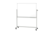 MAUL Mobiel draaibaar whiteboard MAULstandard, hoogte x breedte 1950 x 1650 mm