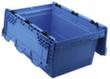 Allit Herbruikbare euronorm-bak ProfiPlus CrocoLid 40/27, blauw, lengte x breedte 600 x 400 mm, krokodildeksel