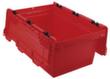 Allit Herbruikbare euronorm-bak ProfiPlus CrocoLid 40/27, rood, lengte x breedte 600 x 400 mm, krokodildeksel