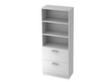 Combi-schroefbare rekken Up and Down met HR-laden, 3 stellingvakken, breedte 800 mm, wit/wit  S