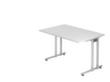 Bureau Terra Nova met C-voetonderstel, breedte x diepte 1200 x 800 mm, plaat wit