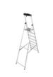 Krause Universele trapladder, 8 trede(n) met traanplaatprofiel  S