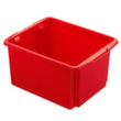 Lichte draaistapelbak, rood, inhoud 32 l