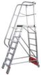 Krause Verrijdbare platformladder STABILO® Professional Vario kompakt, 8 trede(n) met traanplaatprofiel