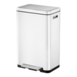 Antibacteriële RVS pedaalemmer EKO X-Cube, 30 l, mat wit