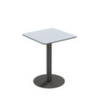 Paperflow Weerbestendige outdoor-tafel Cross, breedte x diepte 600 x 600 mm, plaat grijs