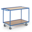 Rollcart Tafelwagen met randen 790x490 mm, draagvermogen 250 kg, 2 etages