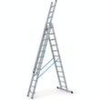 ZARGES Multifunctionele telescoopladder Skymaster DX, 3 x 12 driehoekige sporten