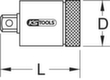 3/8" Koppelbegrenzer voor bougies  S