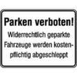 parkeerplaatsbord SafetyMarking® ‘Parkeren verboden! Onrechtmatig geparkeerde voertuigen (...)’