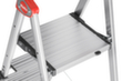 Hailo Telescopische platformladder TopLine TL100, 3 - 5 brede treden Missing translation S