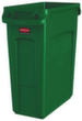 Rubbermaid Afvalverzamelbak Slim Jim® met ventilatiekanalen, 60 l, groen