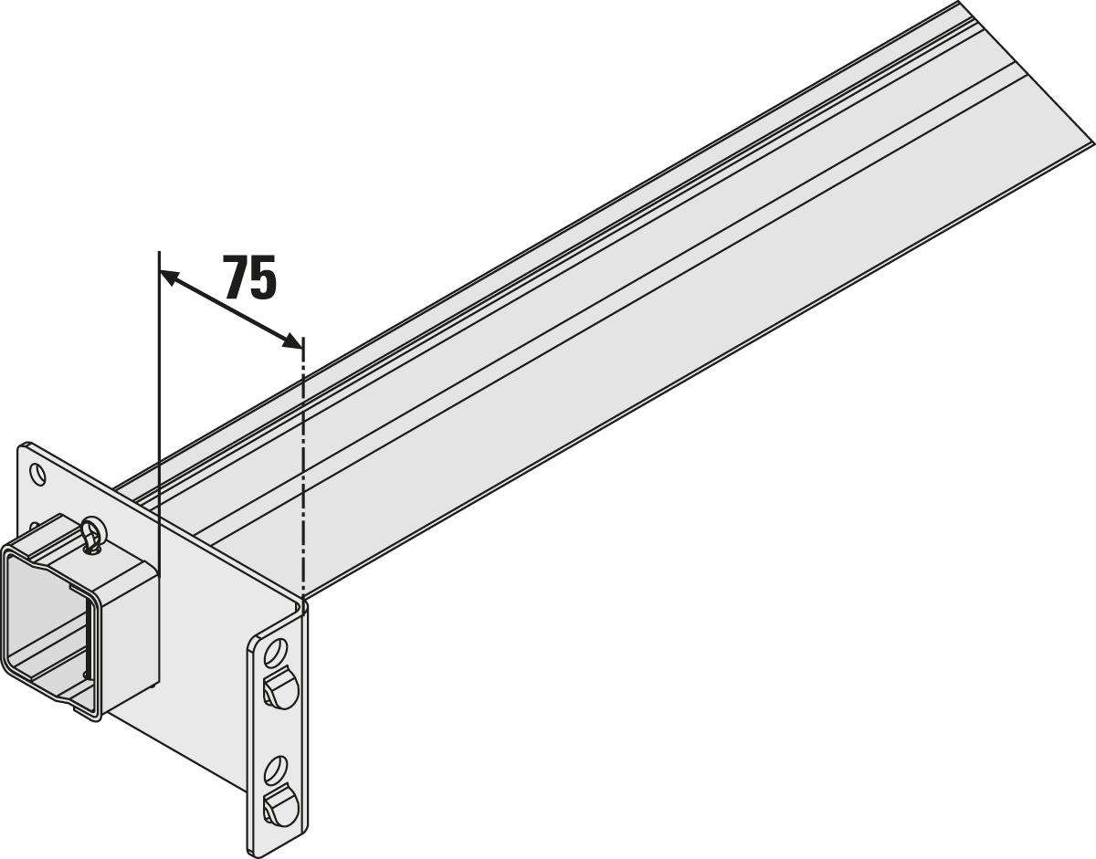 Doorschuifbeveiliging voor palletstelling  ZOOM