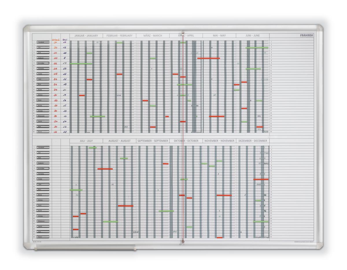 Franken Jaarplanner inclusief accessoireset, hoogte x breedte 900 x 1200 mm  ZOOM