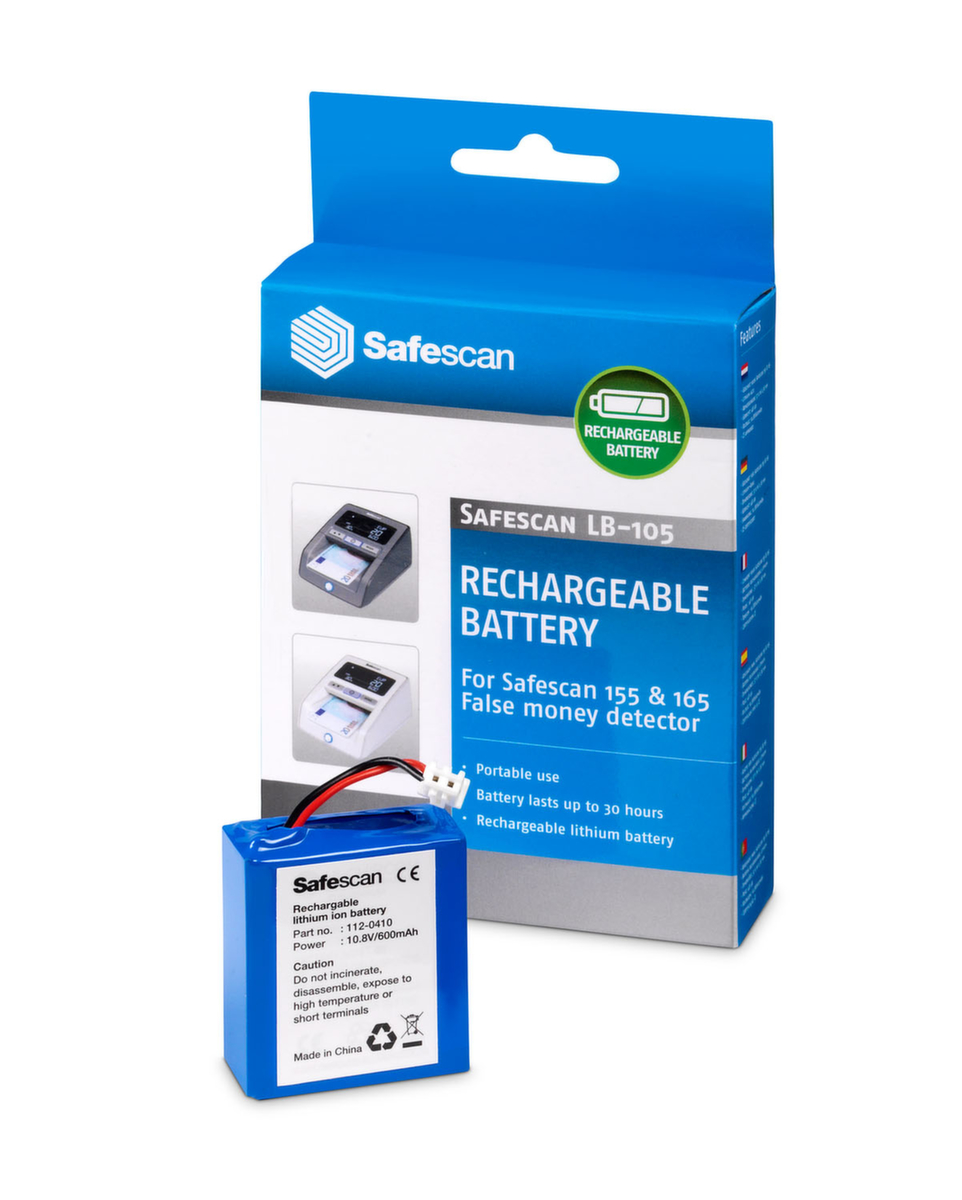 Safescan Oplaadbare batterij LB-105