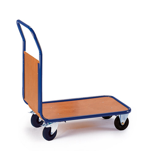 Rollcart Kopwandwagen met houten wand  ZOOM