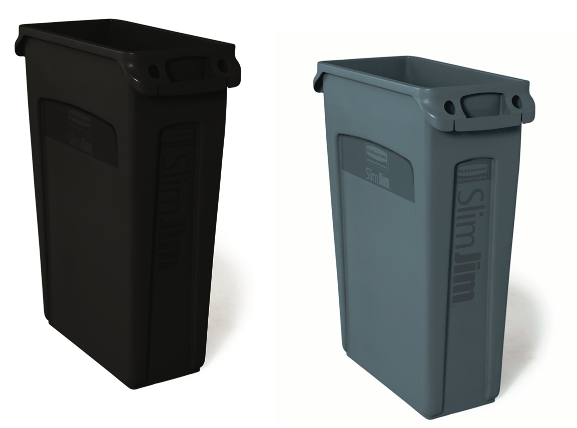 Rubbermaid Afvalverzamelaar Slim Jim® met ventilatiekanalen