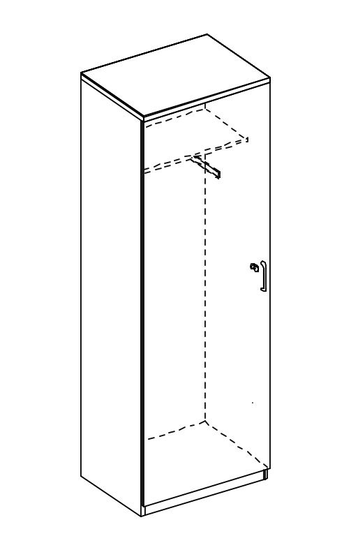 Nowy Styl Kast met openslaande deuren E10 met garderobe  ZOOM