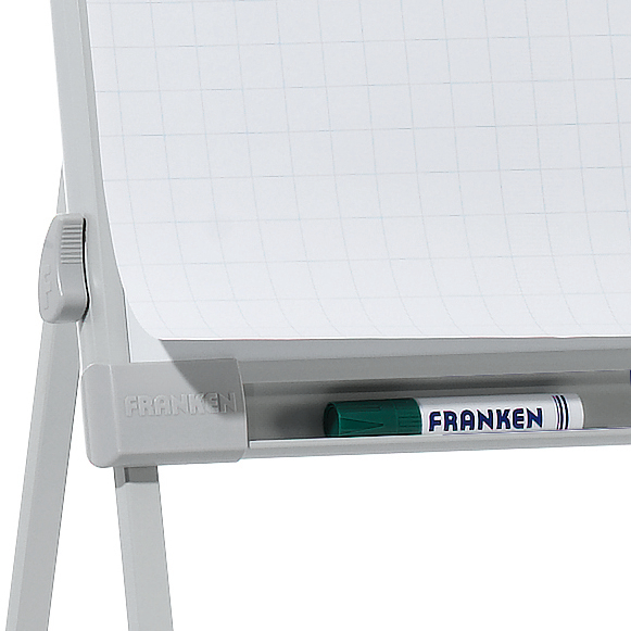 Franken flipover PRO Deluxe Standard met 2 papierhouders, hoogte 1100 - 1880 mm  ZOOM